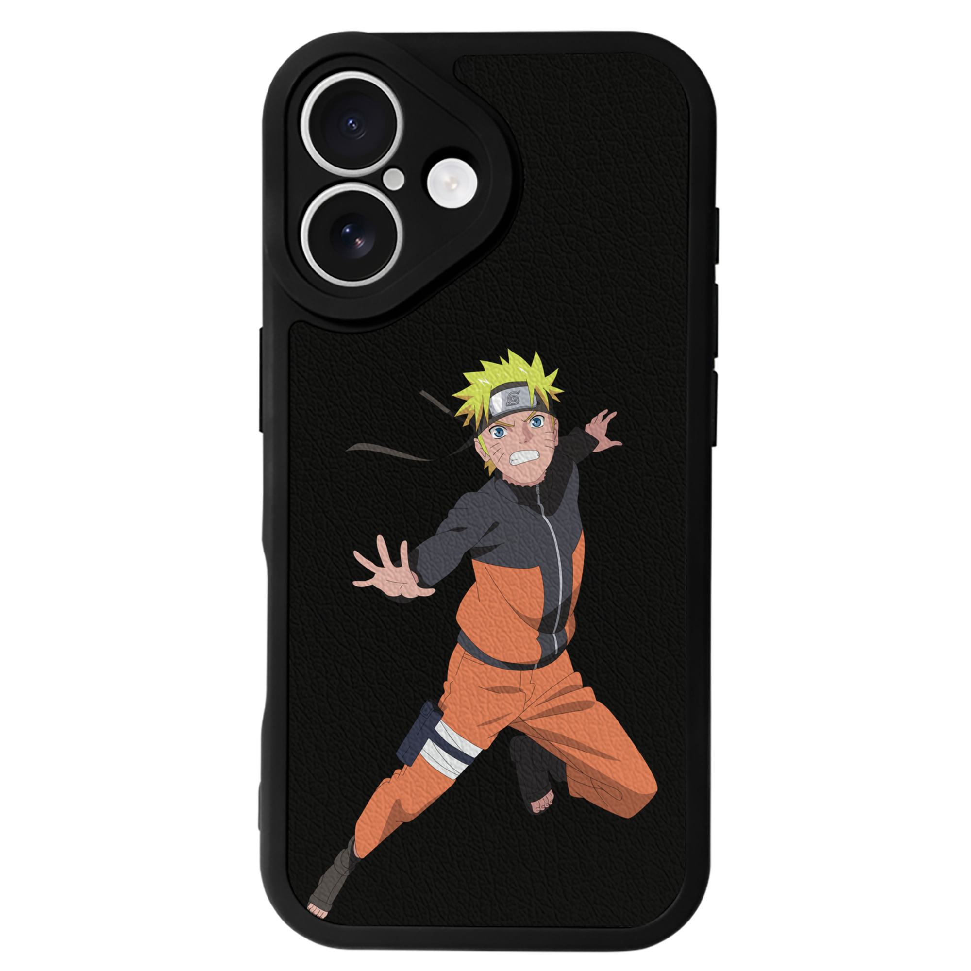 （画像用） NARUTO -ナルト- うずまき ナルト Uzumaki Naruto 【iPhone 16シリーズ対応】シリコンスマホケース（レザー調） 材質：シリコン